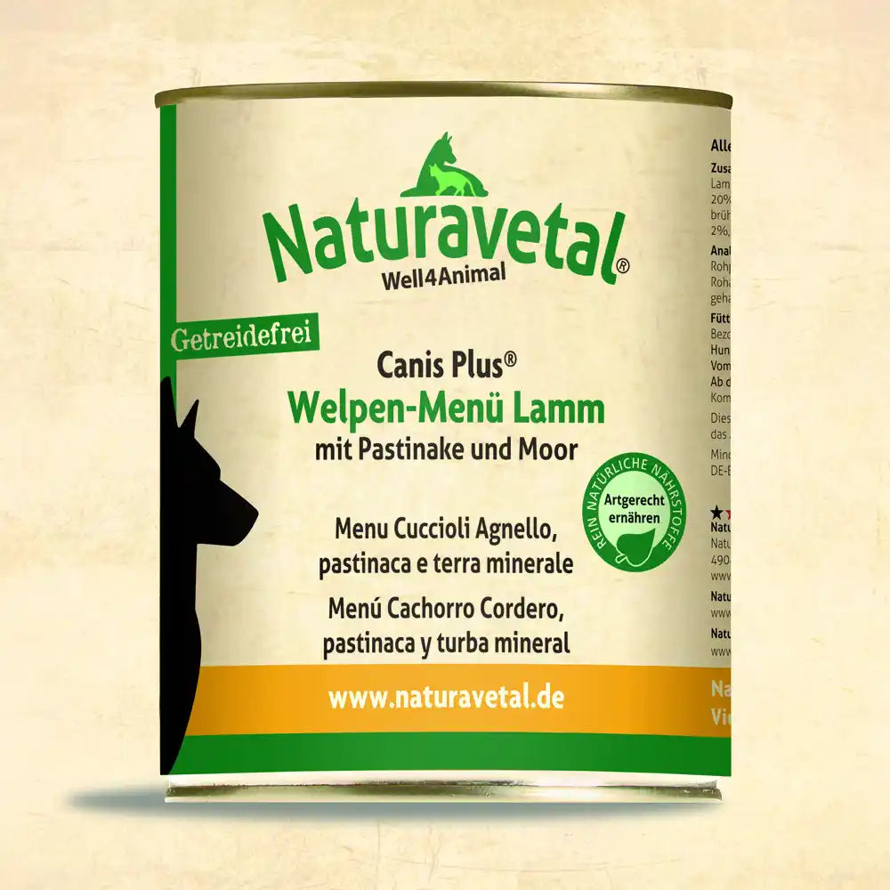 Canis Plus Welpen-Menü Lamm 800g – Barfliebe