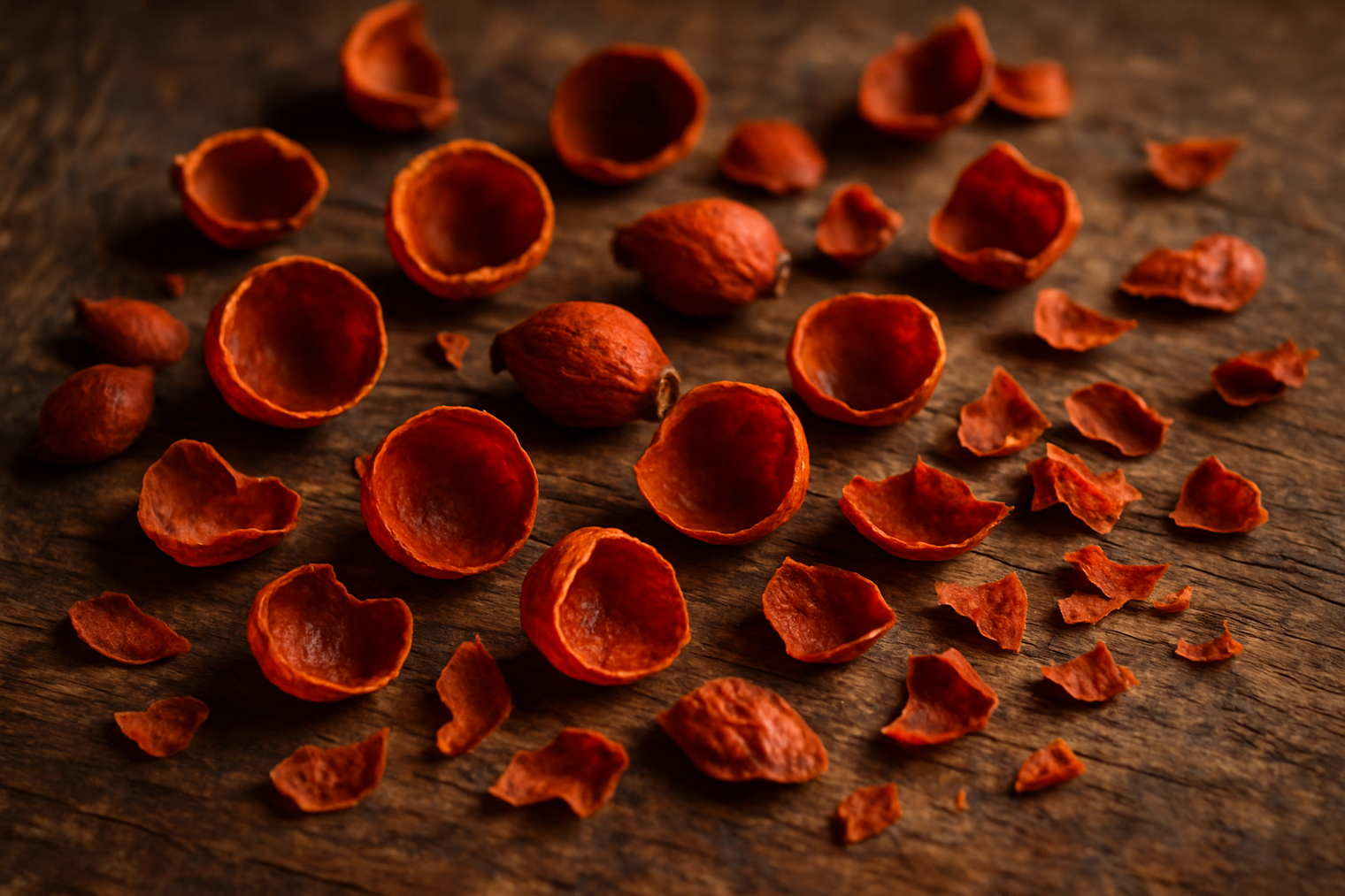 Hagebuttenschalen für Hunde und Katzen – ein natürlicher Schatz im BARF-Napf