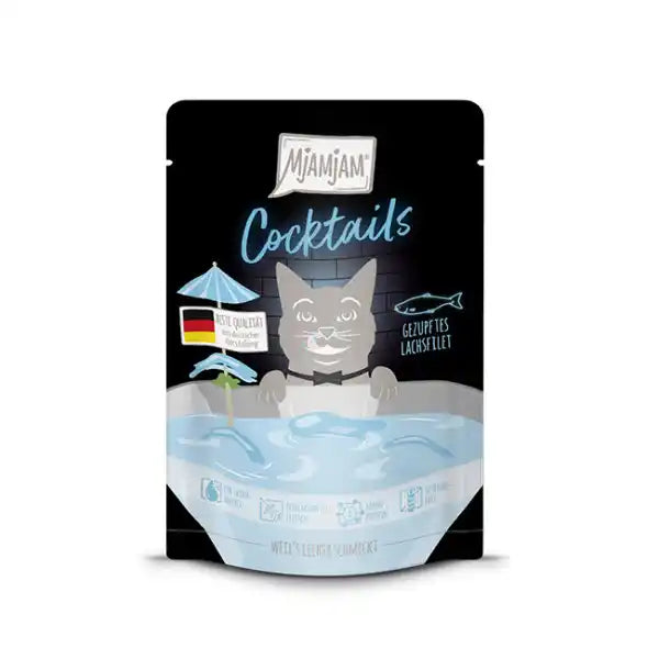 Cocktails- gezupftes Lachsfilet 40g