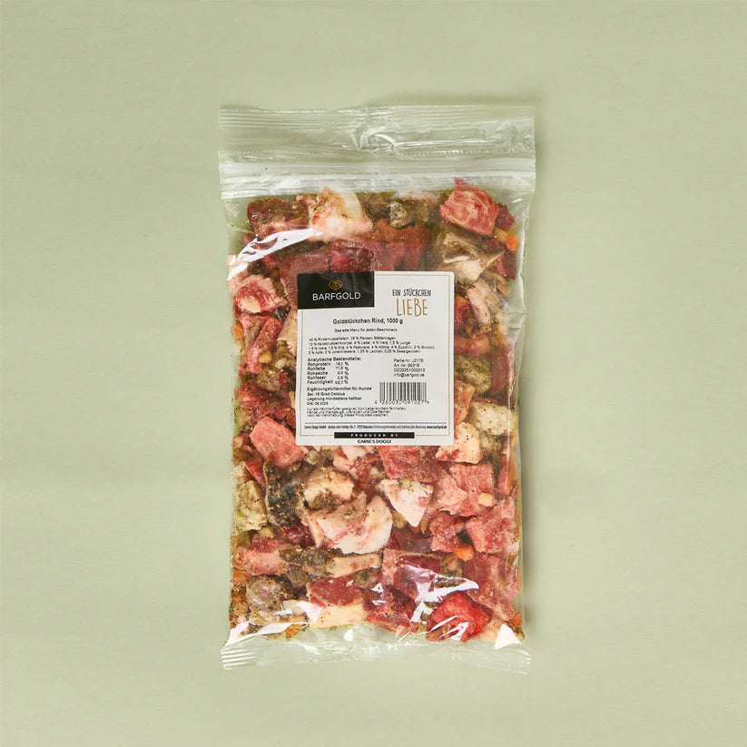 Bilwal Rind Goldstückchen Rind 1000g – Barfliebe