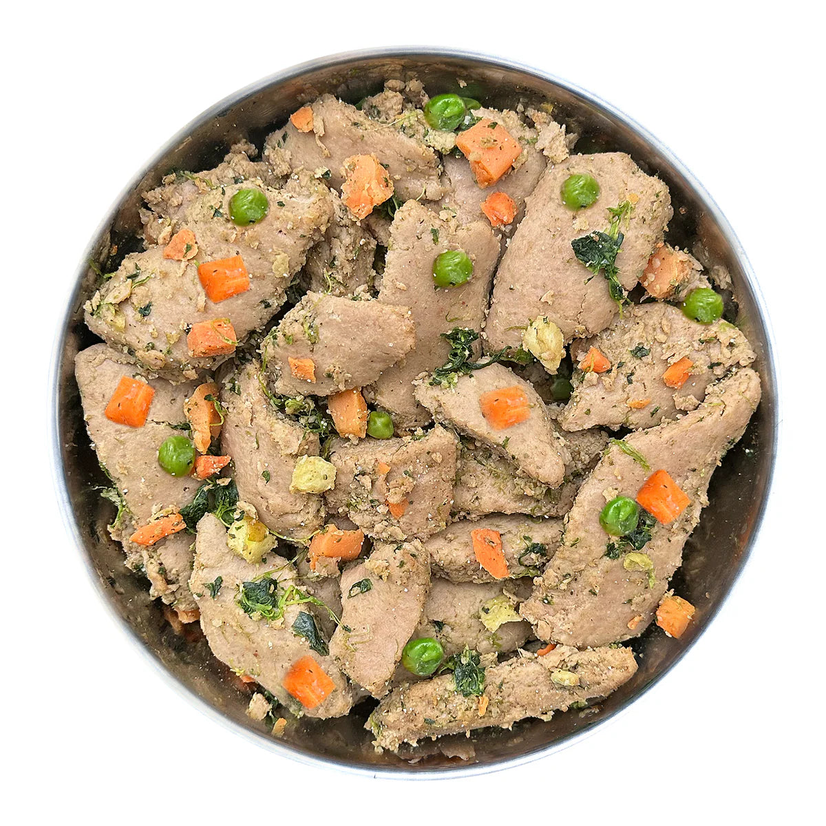 Frische-Menü Pute mit Süßkartoffel, Erbsen und Spinat 400g
