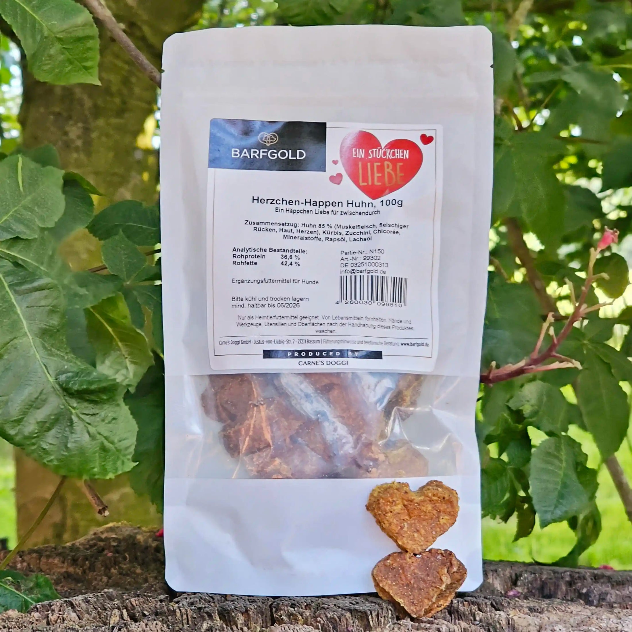 Herzchen-Happen Huhn 100g