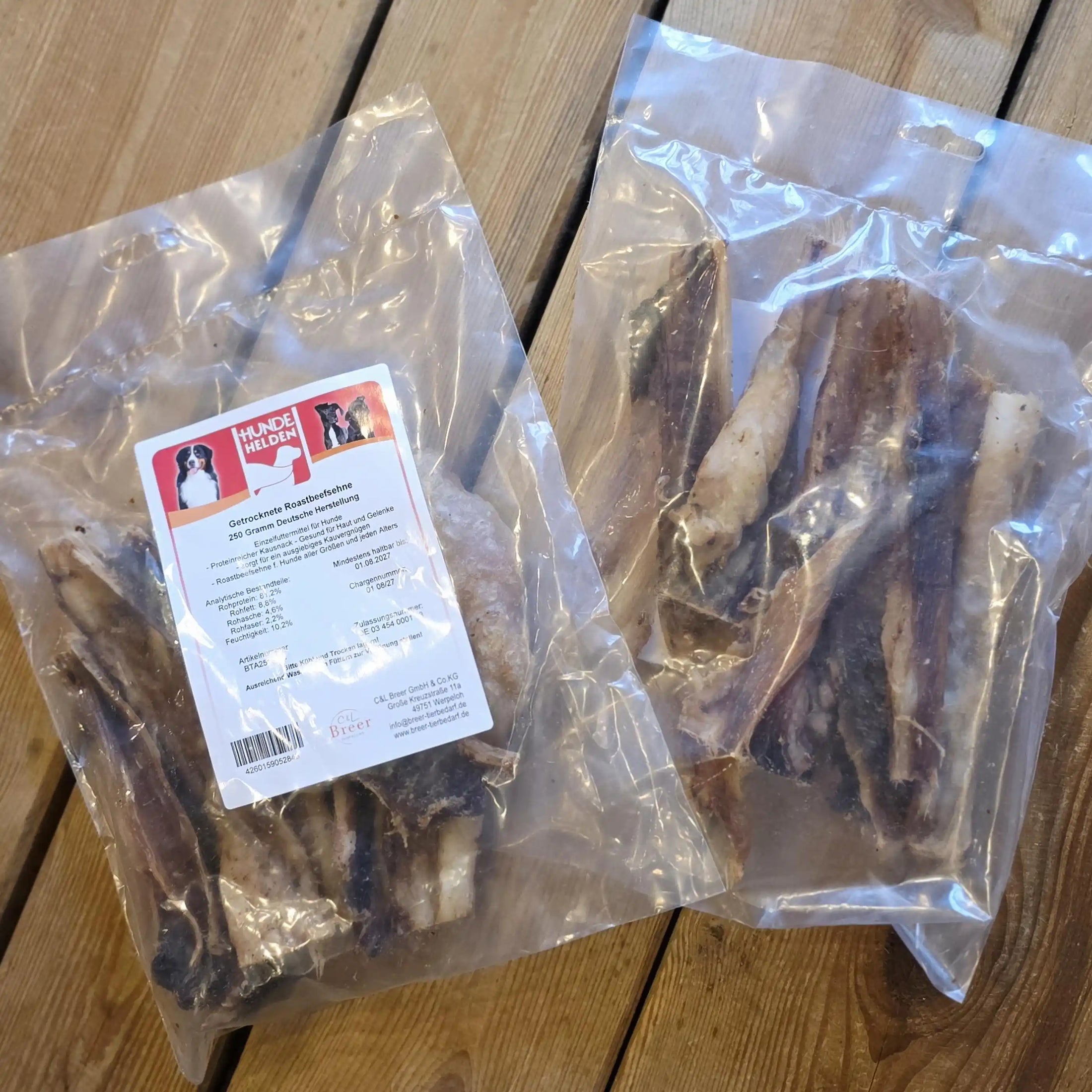 Rinder-Roastbeefsehne getrocknet 250g
