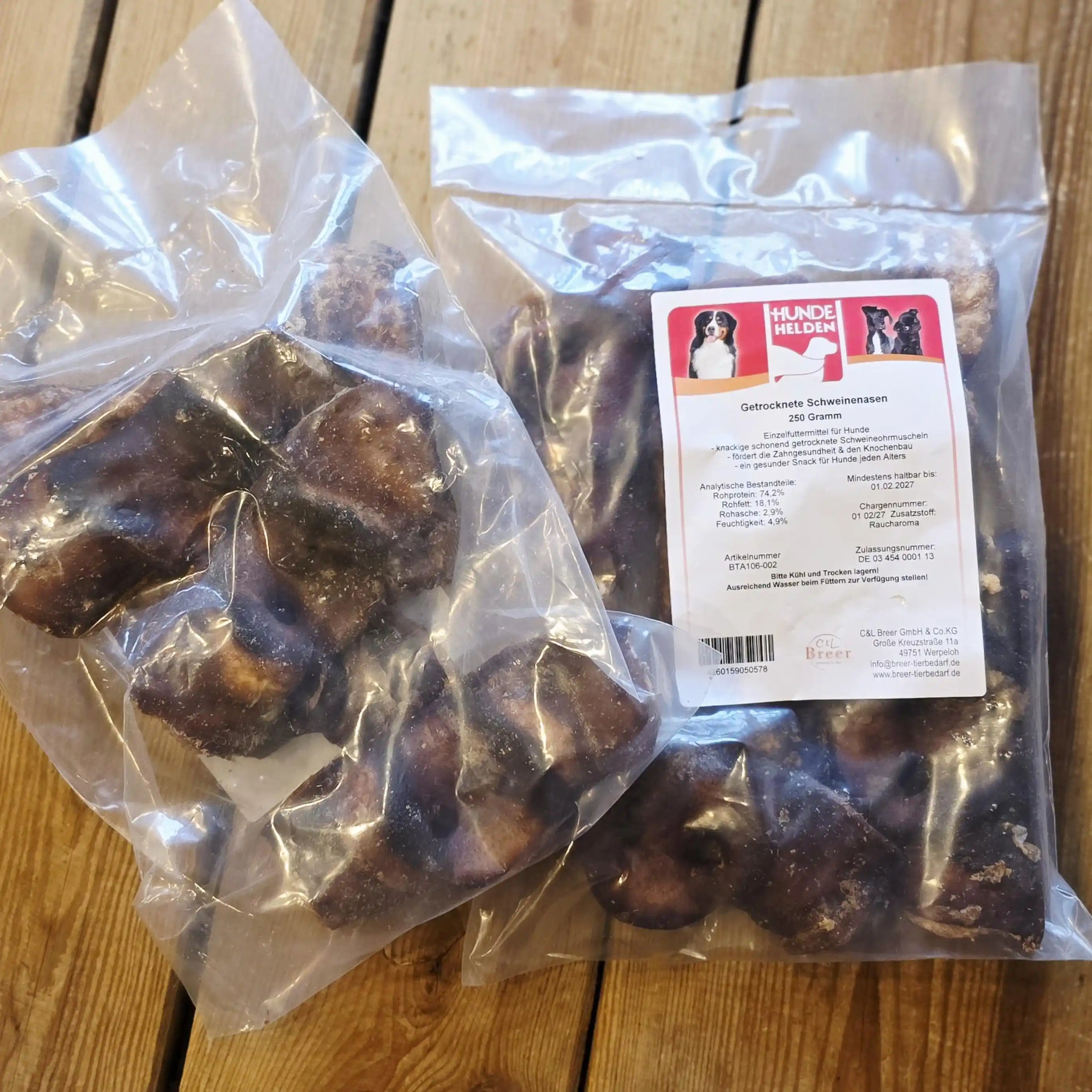 Schweinenasen getrocknet 250g