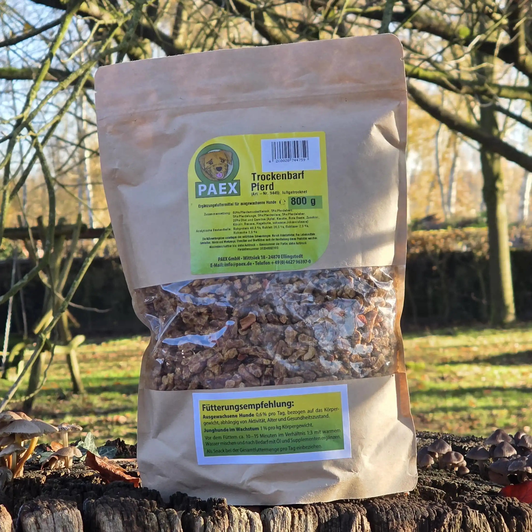 Trockenbarf Pferd 800g