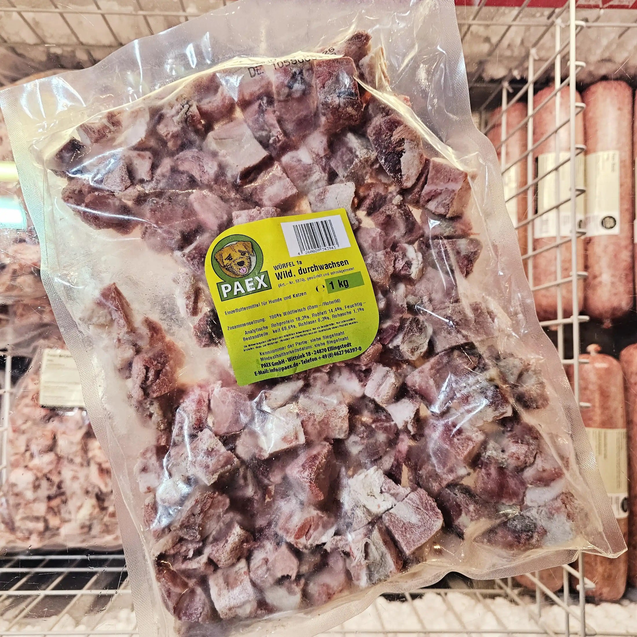 Wildmuskelfleisch durchwachsen 1000g