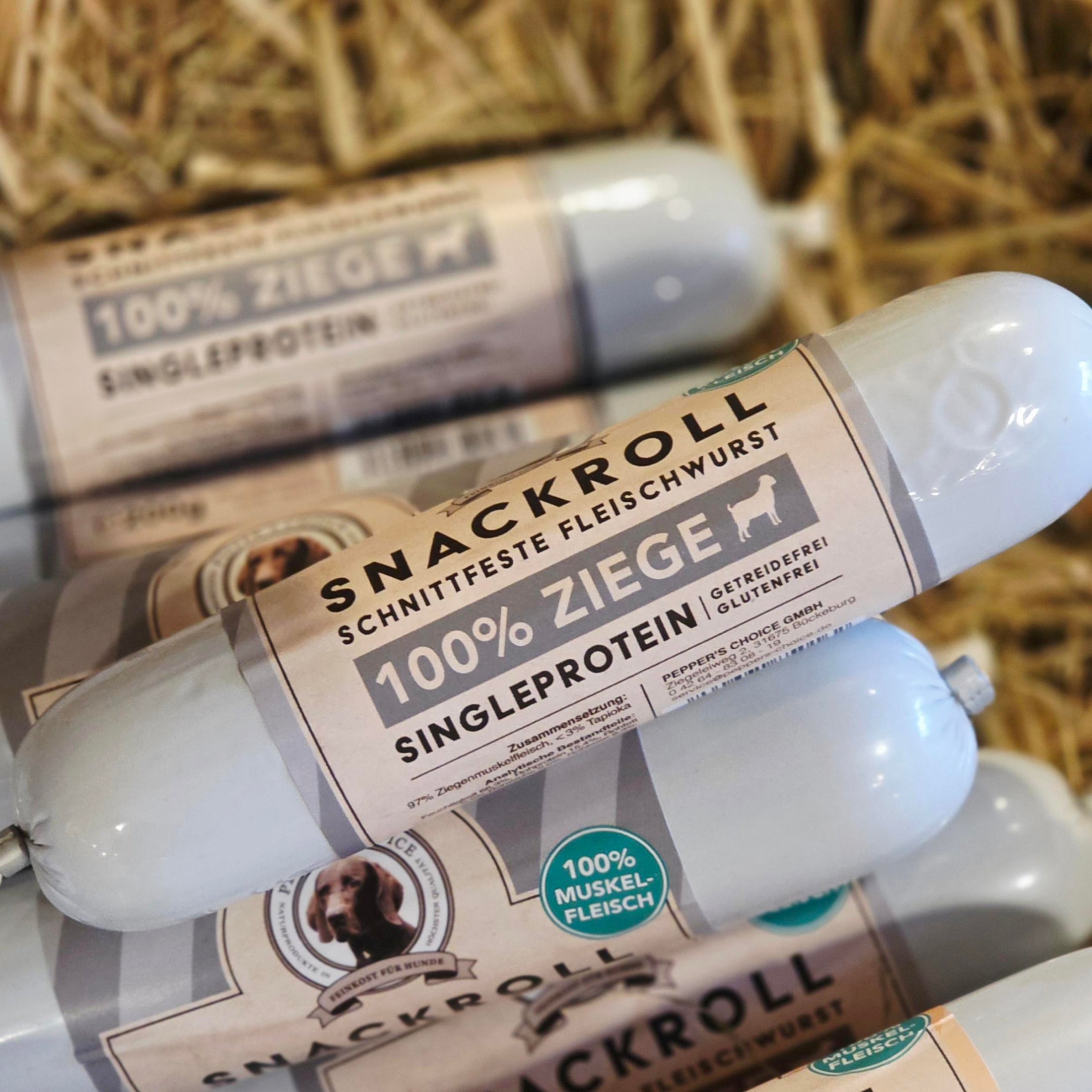 Fleischwurst Snackroll Ziege 200g