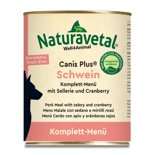 Canis Plus Schwein Komplett-Menü - getreidefrei 800g